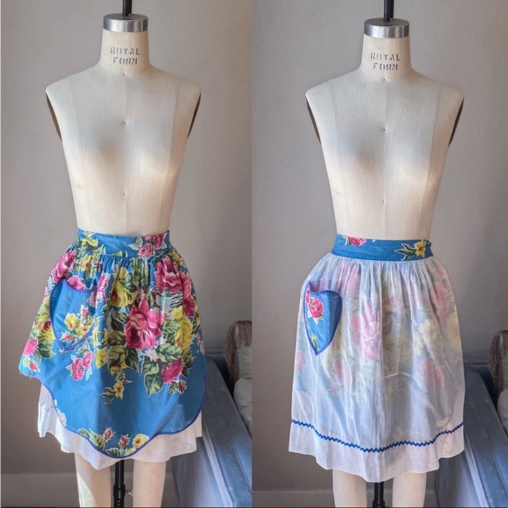Vintage Apron Reversible Floral Skirt